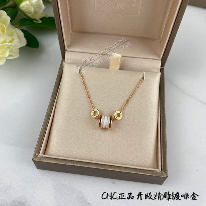 Bvlgari飾品 寶格麗新款925銀精工黑白陶瓷手鏈  zgbq3346